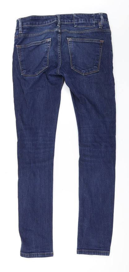 Womens UK Size 28 in Preworn Regular Fit Skinny Blue Jeans