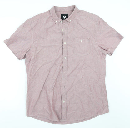 Very Mens Red    Button-Up Size L