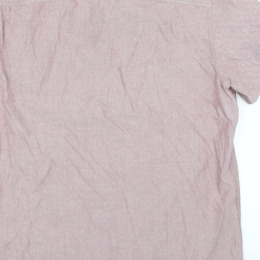 Very Mens Red    Button-Up Size L