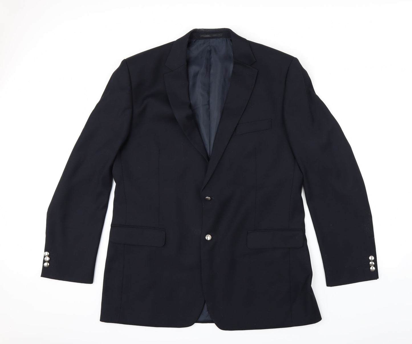 Mens UK Size 44 Karl Jackson Regular Blue Suit Jacket