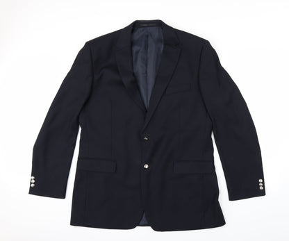 Mens UK Size 44 Karl Jackson Regular Blue Suit Jacket