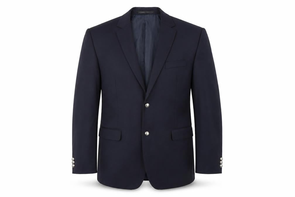 Mens UK Size 44 Karl Jackson Regular Blue Suit Jacket