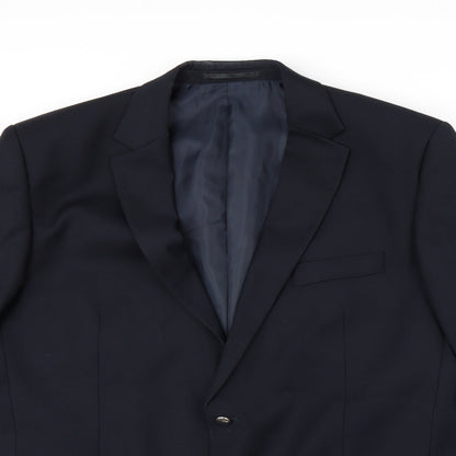 Mens UK Size 44 Karl Jackson Regular Blue Suit Jacket