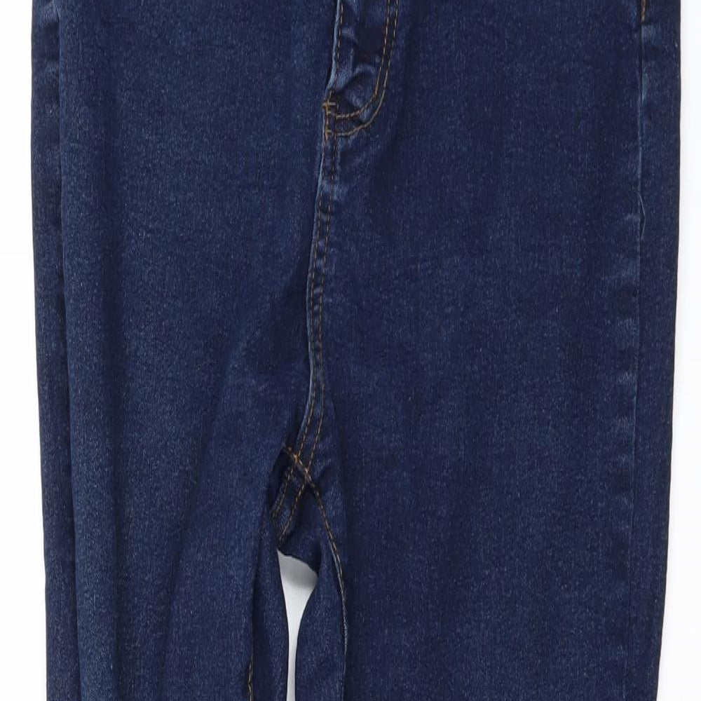 Boohoo Womens Blue  Denim Skinny Jeans Size 10 L29 in