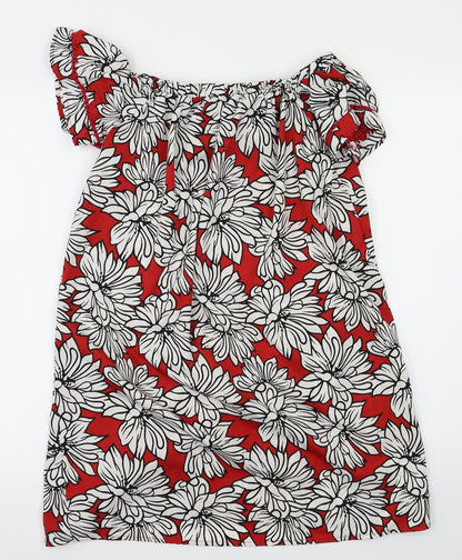 Primark Womens Red Floral  Fit & Flare  Size 12