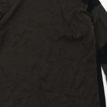 River Island Mens Green Polka Dot  Pullover Jumper Size M