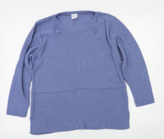 mitzy Womens Blue   Pullover Jumper Size L