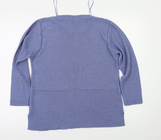 mitzy Womens Blue   Pullover Jumper Size L