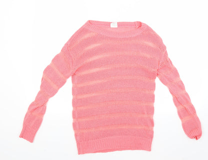 Preworn Womens Pink   Pullover Jumper Size S
