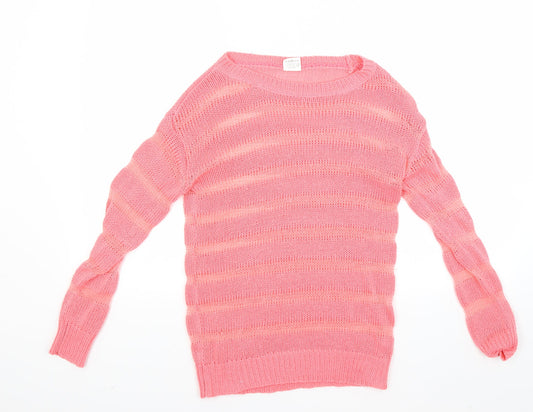 Preworn Womens Pink   Pullover Jumper Size S