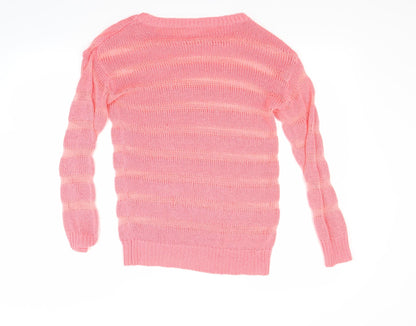 Preworn Womens Pink   Pullover Jumper Size S