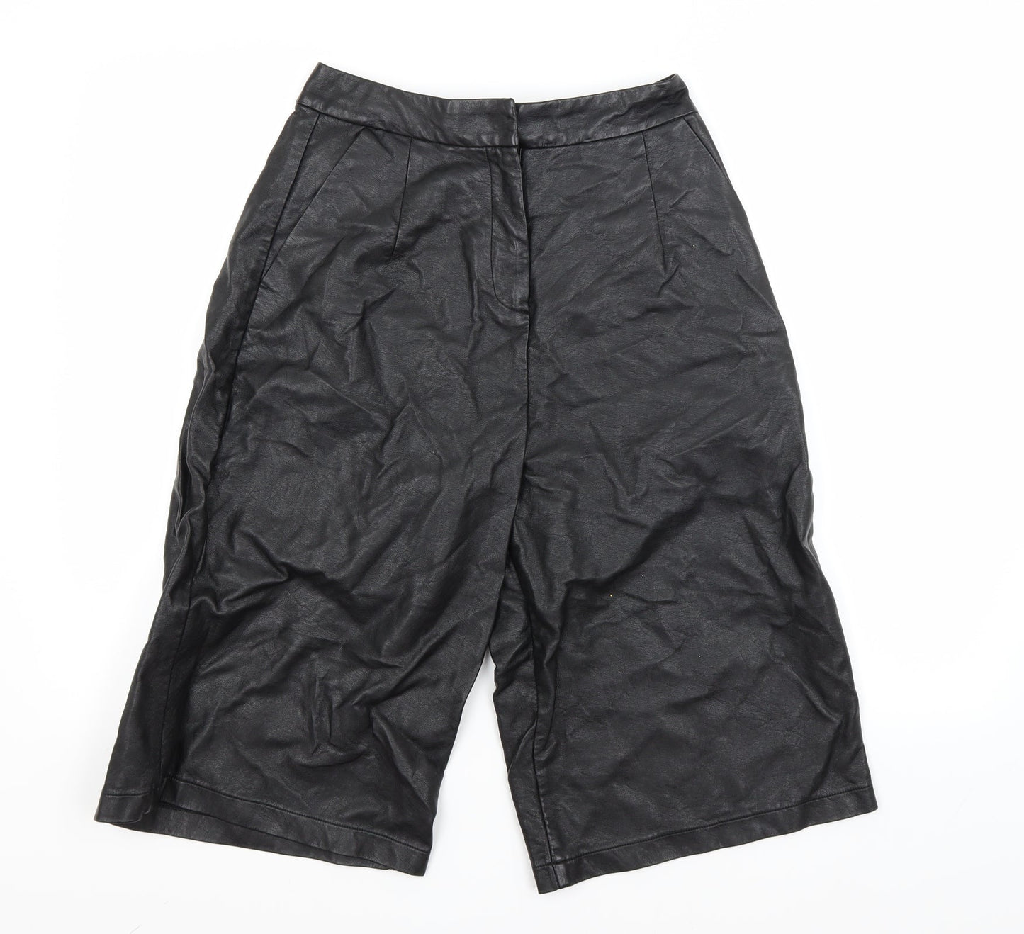 Topshop Womens Black   Utility Shorts Size 8