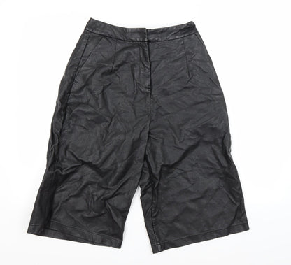 Topshop Womens Black   Utility Shorts Size 8
