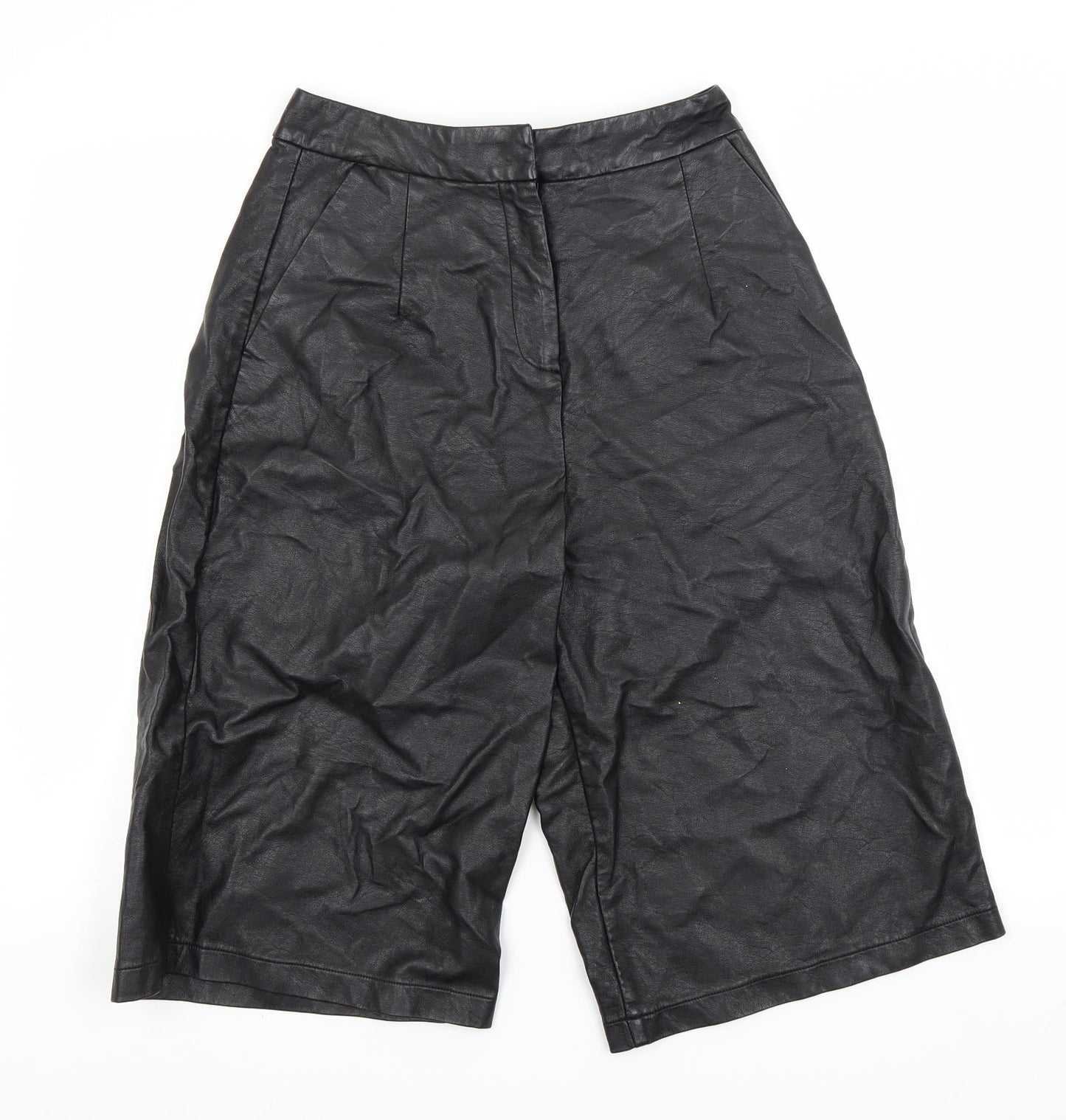 Topshop Womens Black   Utility Shorts Size 8