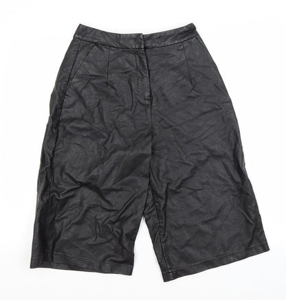 Topshop Womens Black   Utility Shorts Size 8