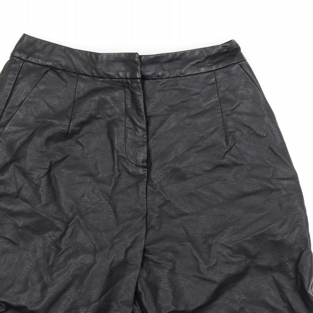 Topshop Womens Black   Utility Shorts Size 8
