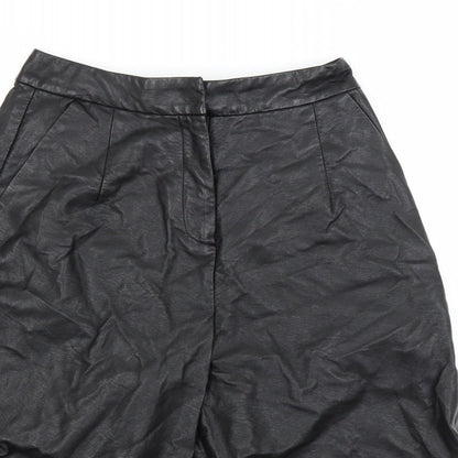 Topshop Womens Black   Utility Shorts Size 8