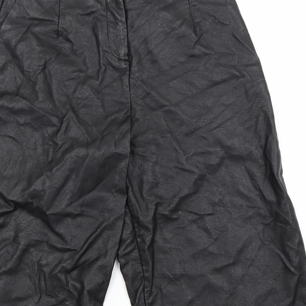 Topshop Womens Black   Utility Shorts Size 8