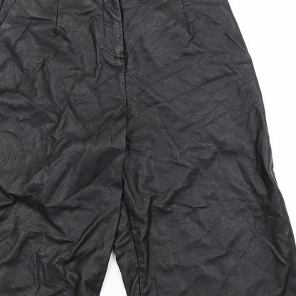 Topshop Womens Black   Utility Shorts Size 8