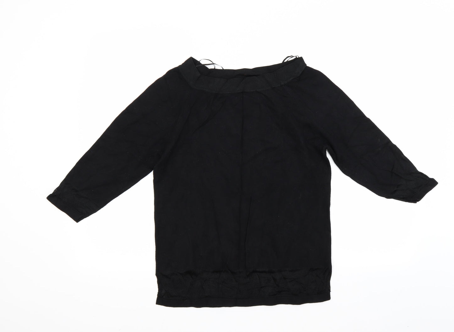 Womens UK Size L Dunnes Stores Black Basic Blouse