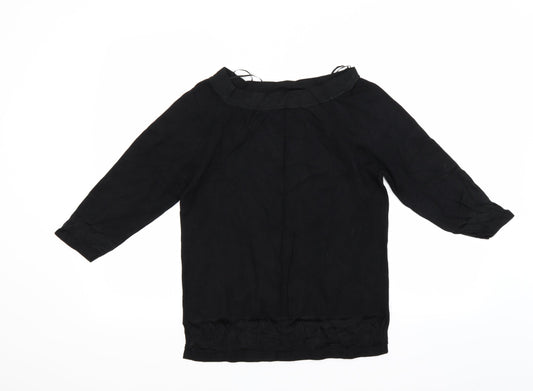 Womens UK Size L Dunnes Stores Black Basic Blouse