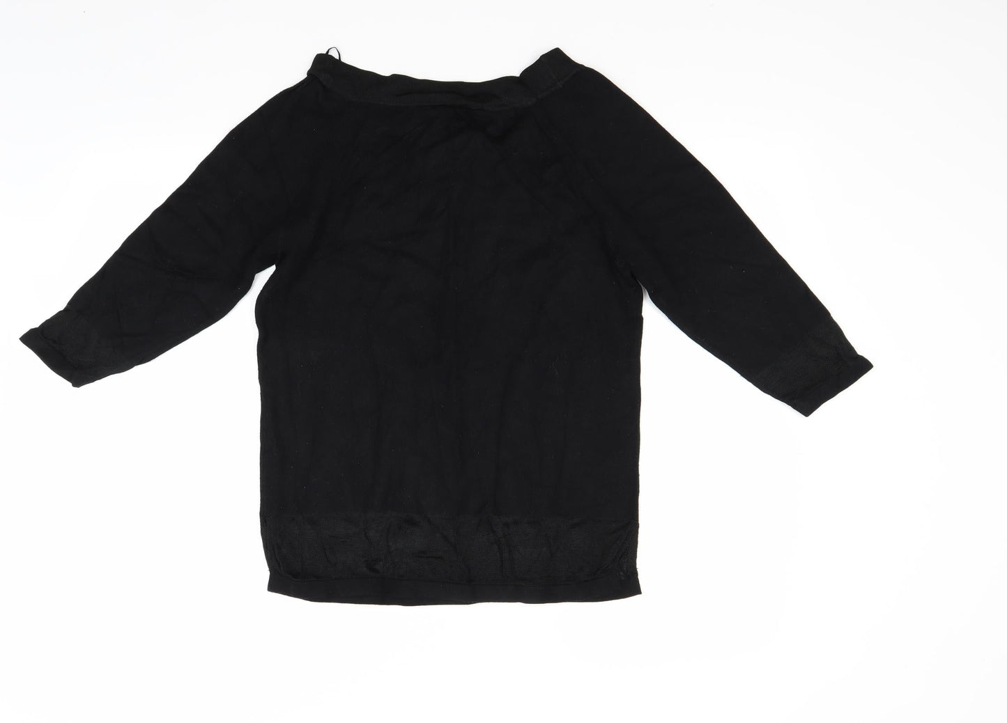Womens UK Size L Dunnes Stores Black Basic Blouse