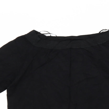 Womens UK Size L Dunnes Stores Black Basic Blouse