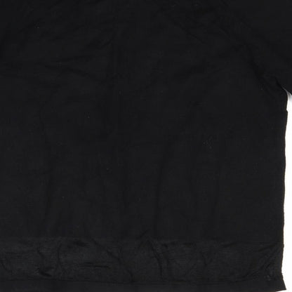 Womens UK Size L Dunnes Stores Black Basic Blouse