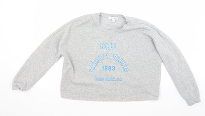 Primark Womens Grey   Pullover Sweatshirt Size S
