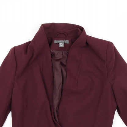 Primark Womens Red   Gilet Coat Size 8