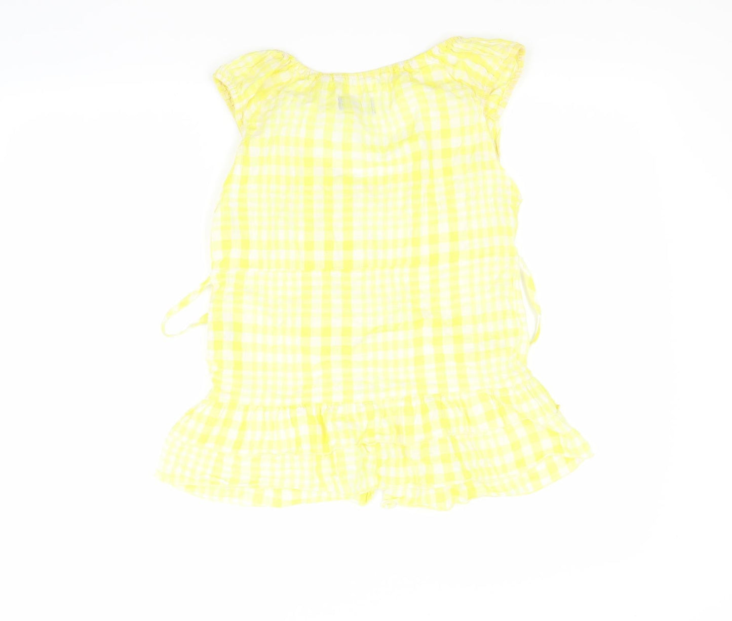 Womens UK Size S VERO MODA Yellow Basic Button-Up