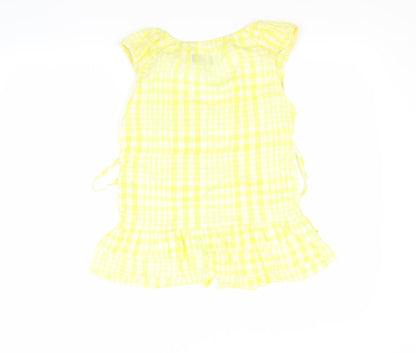 Womens UK Size S VERO MODA Yellow Basic Button-Up