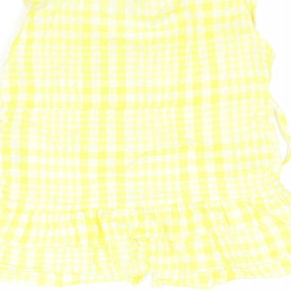 Womens UK Size S VERO MODA Yellow Basic Button-Up