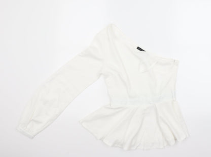 Womens UK Size 6 Look of the day White Tunic Blouse