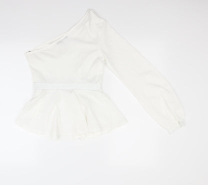 Womens UK Size 6 Look of the day White Tunic Blouse