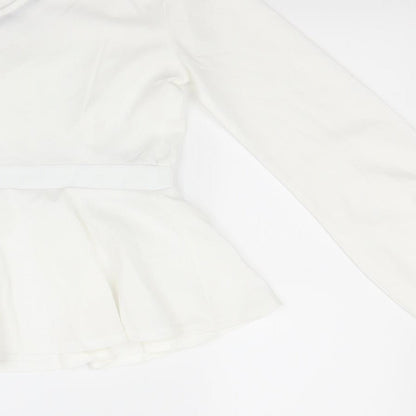 Womens UK Size 6 Look of the day White Tunic Blouse
