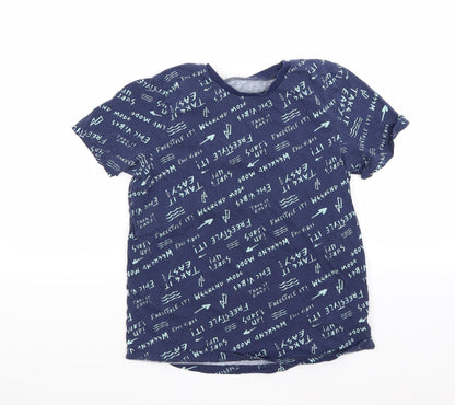George Boys Blue   Basic T-Shirt Size 13 Years
