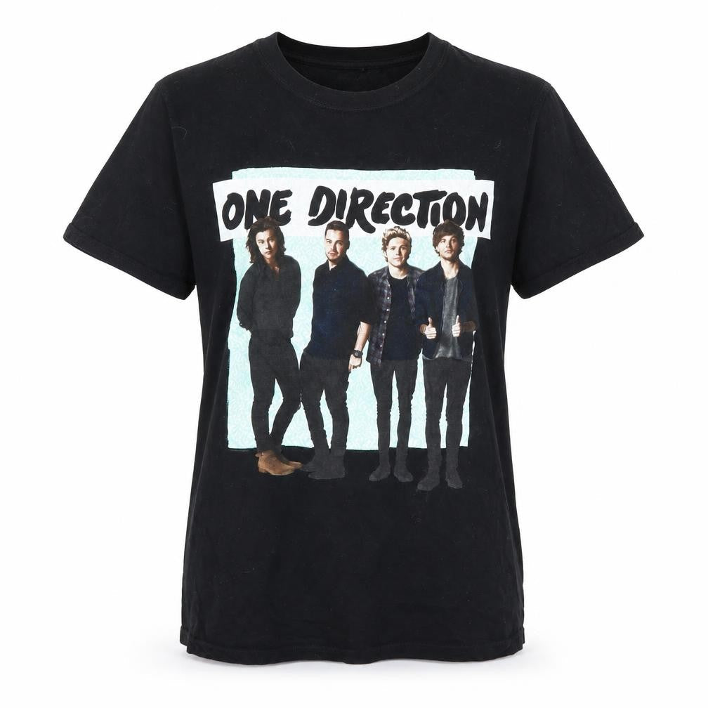 Womens UK Size S Preworn Black Basic T-Shirt