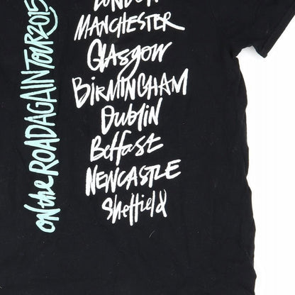 Womens UK Size S Preworn Black Basic T-Shirt