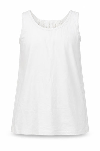 Nutmeg Girls White   Basic Tank Size 11-12 Years