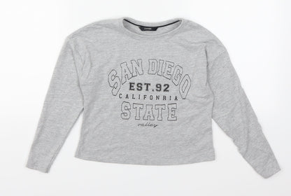 George Boys Grey   Basic T-Shirt Size 6-7 Years  - San Diego State
