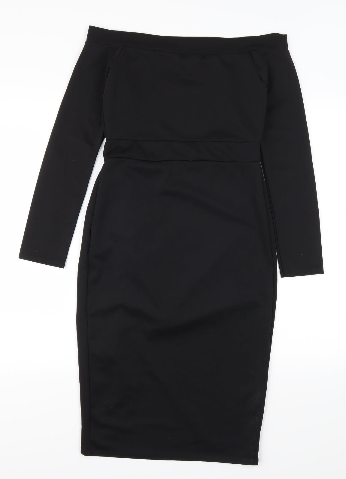 Pretty Little Thing Womens Black   Bodycon  Size 10