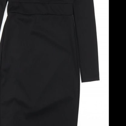 Pretty Little Thing Womens Black   Bodycon  Size 10