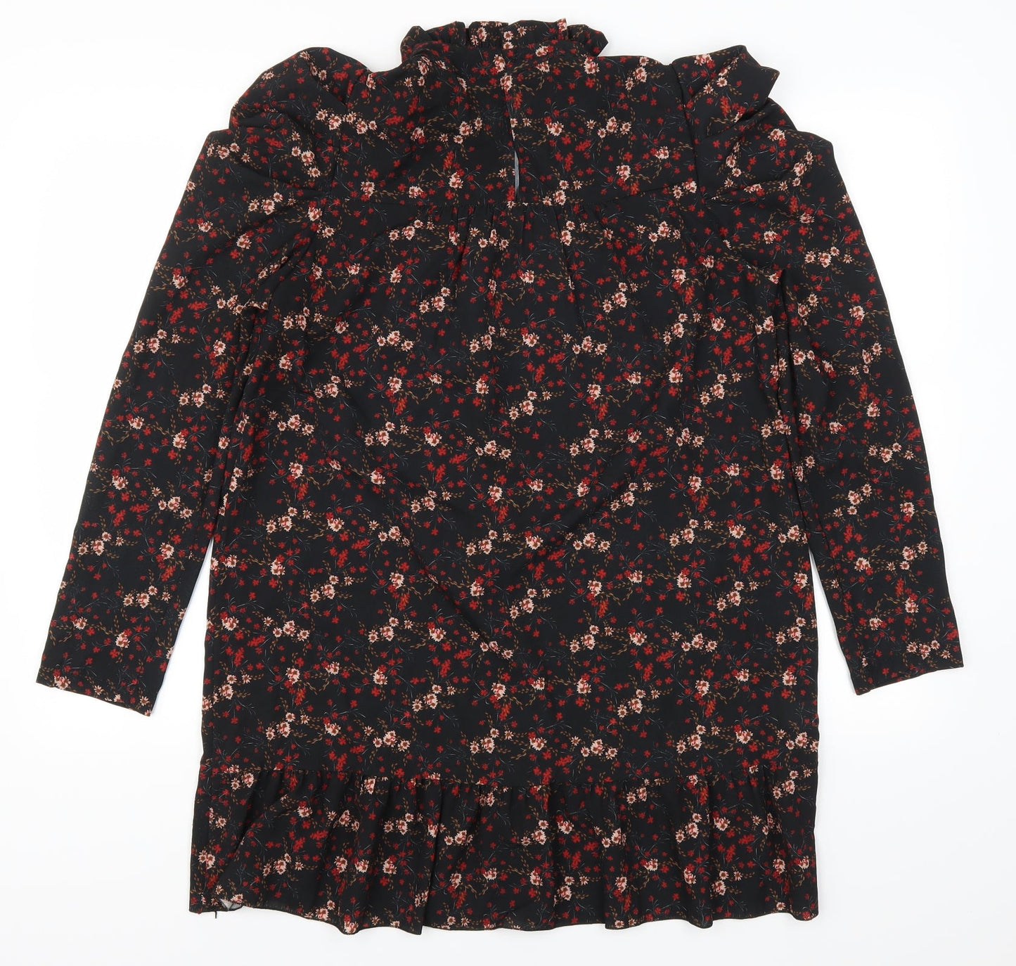 Boohoo Womens Red Floral  Shift  Size 8