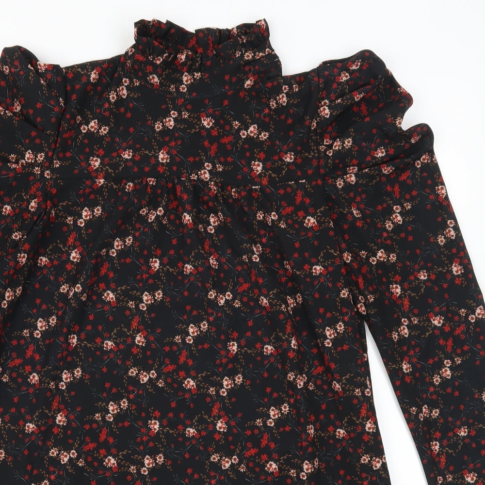 Boohoo Womens Red Floral  Shift  Size 8