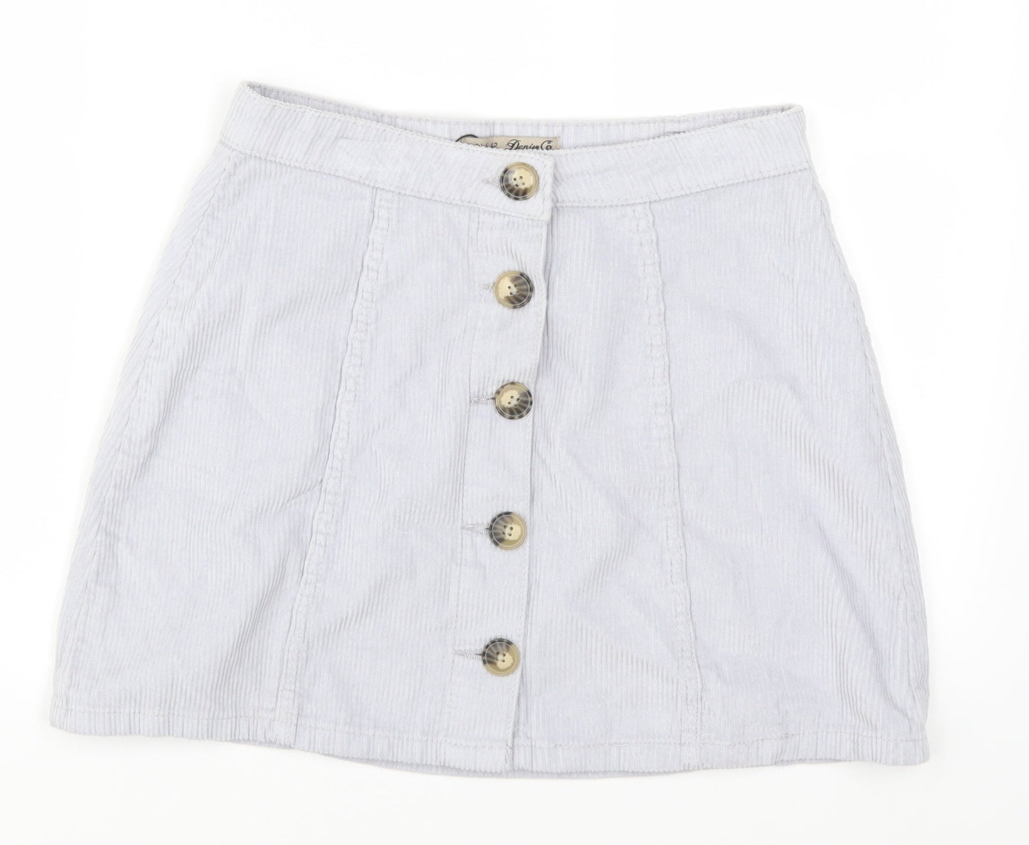 Womens UK Size 10 Denim Co A-Line Corduroy Skirt