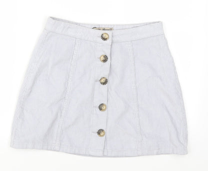 Womens UK Size 10 Denim Co A-Line Corduroy Skirt