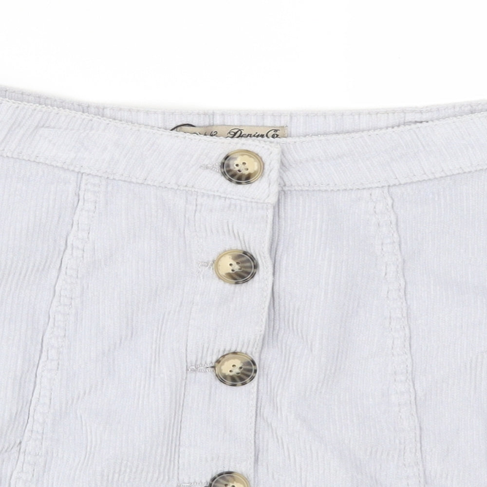 Womens UK Size 10 Denim Co A-Line Corduroy Skirt