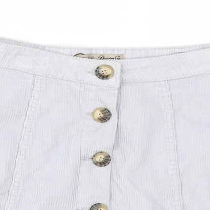 Womens UK Size 10 Denim Co A-Line Corduroy Skirt