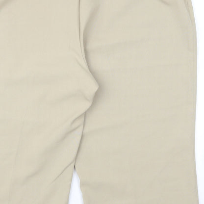 Womens UK Size 26 Classics Regular Fit Cropped Beige Trousers